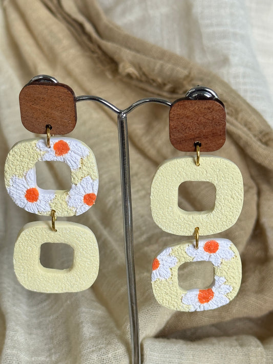 Lemon Butter Daisy Dangle